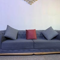 كنب نيلي • طقم ٨ • ٢ ثلاثيات