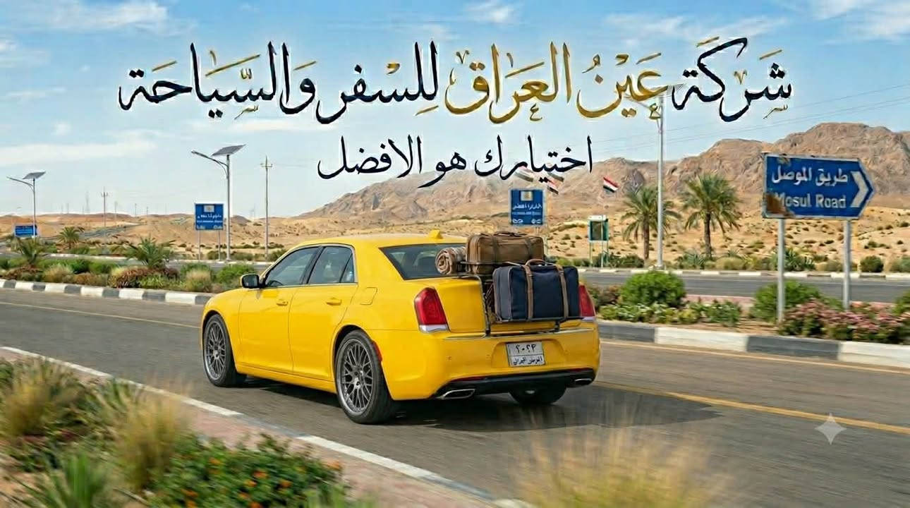 عين العراق للنقل المسافرين ✈️
🚗نقل آ من ومريح للمسافرين
📮توصيل سريع وآمن للبريد

🚘✨أفضل خدمة نقل بين المحافظات 🚘✨
رحلاتنا تشمل 📍
📍بغداد
📍البصرة
📍الموصل
📍أربيل
📍دهوك
📍السليمانية 
🛣️خدماتنا: 
•رحلاتنا يومية (ذهاب وإياب)
•من الباب إلى الباب
•راحة تامة أثناء الرحلة 
•التزام كامل بالمواعيد
سيارات حديثة تتوفر فيها كل وسائل الراحة 
رحلاتنا مستمرة يومياً وعلى مدار 24ساعة
متوفر جولات سياحية مصايف (أربيل -دهوك-السليمانية)
وايضاً يوجد نقل من مطار(بغداد-أربيل-السليمانية)لباب بيتك والعكس . 
رحلات لجميع المنافذ الحدودية (تركيا -إيران-عمان-سوريا-سعودية)
للحجز والاستفسار يرجى مراسلتنا على الرقم الآتي:
 +964 780 925 8519 /ابو شهم 🩶
*********** كابتن علي 🧑‍✈️ 
+964 771 849 4977 ابو براهيم 
علماً جميع الارقام متوفر بيهة واتساب 
خدمة متاحة على مدار 24 ساعة عبر الماسنجر
