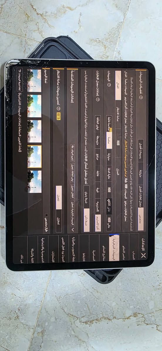 السلام عليكم ipad pro m1
جهاز نضيف مساحة 256 Gb  مشحون 1160 مرة نسبة البطارية ٨٢

مكسور بي هذا الكسر مثل ما موضح بالصورة وما ماثر ابد على اللمس 

Face ID شغال

ماكو ويا ملحقات 

سعر 400 قفل

للاستفسار  على الرقم ***********
