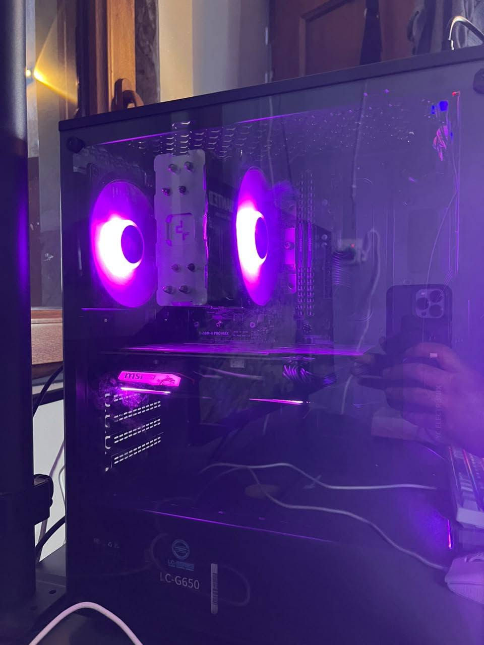 Ryzen 5 5500
Gtx 1660ti MSI gaming 

Ram 16gb 3200mhz 

Hard 512 gb SSD 

Mb b450

Case fantech 
Power 650 wat 

Monitor Acer TN panel 1080p 144hz

2 monitor Galax 165 hz 25 inch 1080p IPS 

3 monitor msi 75hz IPS 1080 p 

كلهم كارتوناتهم باقيات السعر راسل هذا الرقم *********** اكو توصيل 
اخو الجديد   
کوردی ❤️🌞💚
گەیاندنمان هەیه بۆ نرخ جات بکە یا نامە بنێرە بۆ ئەم ژمارە ***********
