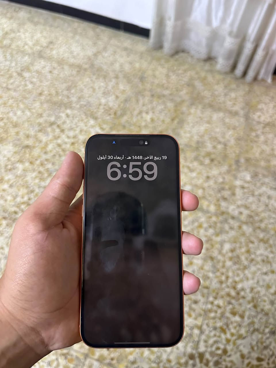 ايفون 17pro max  جهاز جديد لك غراضه كامله السعر ١٧٥٠
***********

نص مكتوب في الصور:
- 6:59
- حول
- الاسم
- iPhone >
- إصدار iOS
- 26.7.1 <
- اسم الطراز
- iPhone 17 Pro Max
- رقم الطراز
- MFYN4ZA/A
- الرقم التسلسلي
- JT9PF7JHWV
- الأغاني
- 0
- الفيديوهات
- 100
- الصور
- 458
- التطبيقات
- 16
- السعة
- 256 غ.ب.
- متوفرة
- 205.6 غ.ب.
- عنوان Wi-Fi
- BC:9F:58:A7:30:F0
- Bluetooth
- BC:9F:58:B4:D9:01
- 68 4G 6:59 حالة البطارية حالة البطارية عادية تعمل بطارية iPhone هذه على النحو المتوقع. حول البطارية والضمان... الحد الأقصى للقدرة 97% هذا قياس لقدرة البطارية مقارنة بقدرتها عندما كانت جديدة. قد تتسبب القدرة المنخفضة بتقليل ساعات الاستخدام بين عملية الشحن والأخرى. عدد الدورات 218 هذا هو عدد مرات استهلاك iPhone لقدرة البطارية. معرفة المزيد... تاريخ التصنيع تشرين الثاني 2025 أول استخدام كانون الأول 2025