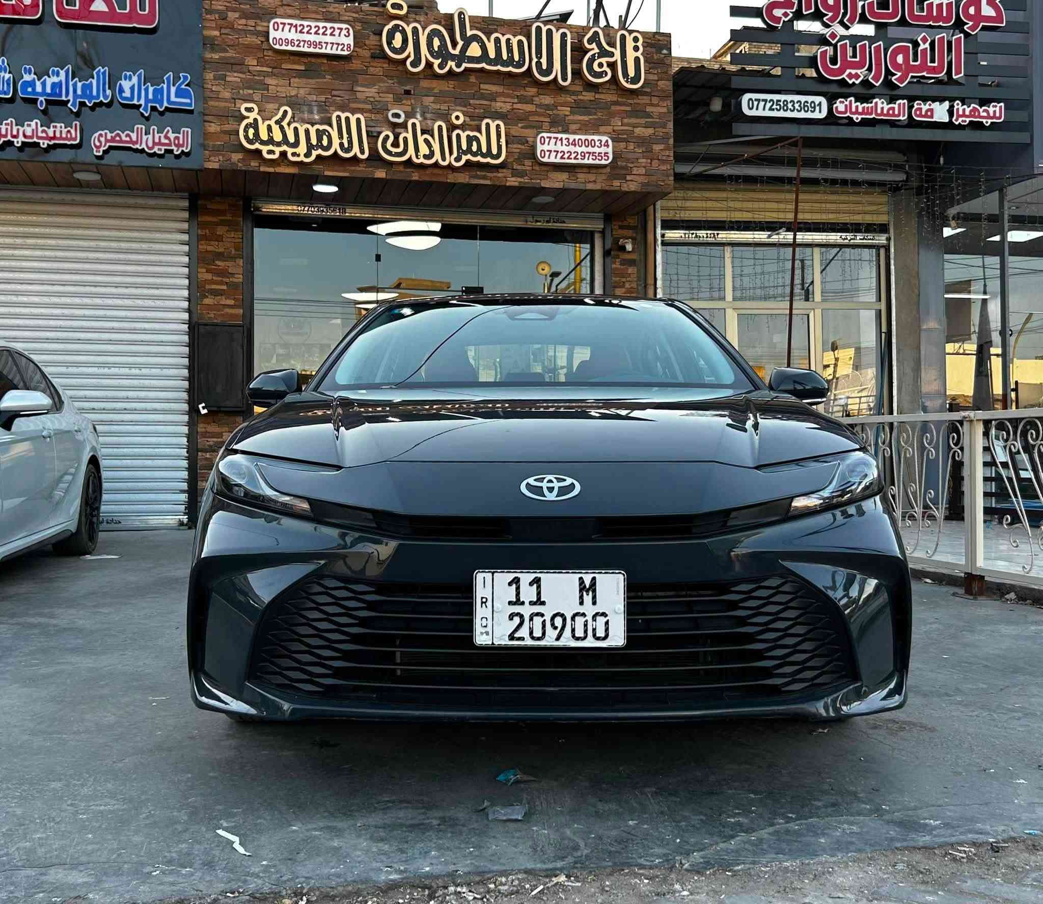 السلام عليكم
للبيع
كامري 2025 هايبرد
عداد السياره 16 الف 
فول رادارات
بصمة
تحكمات ستيرن 
تحديد مسار 
قياده شبه ذاتيه 
وباقي المواصفات معروفة
داخل قرميدي جلد الماني اصلي ب600$ 
صور الحادث مرفقه طلقه وحده بلجاملغ فقط مكحله كارت على كدها واجه بيها كلير من امريكا السونار مرفق رقم الشاصي ايضآ مرفق
السعر 230  
رقم الشاصي 
4T1DAACK5SU595145
للاتصال ***********
العنوان بغداد حي القاهره
