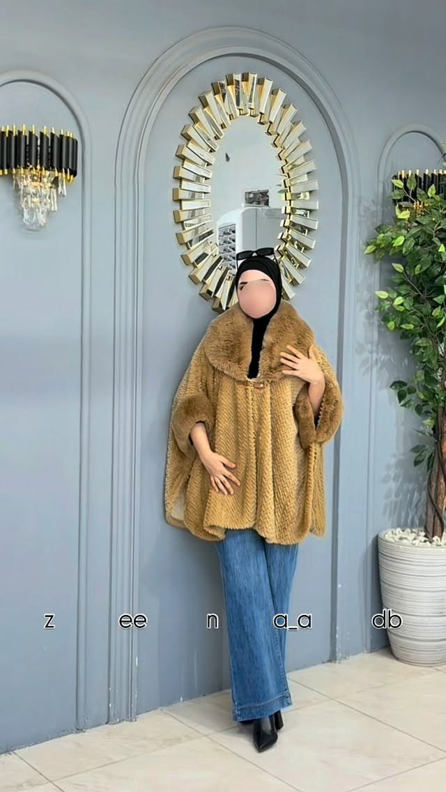 وشاح فروه • فري سايز • طول ٨٠