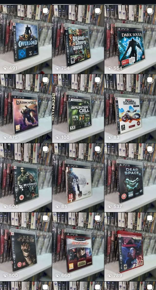 کلهم موجود 

رابط صحفتیhttps://www.instagram.com/brandgamestore?stkn=aG5qMDB3MG9mMjls&utm_source=qr

نص مكتوب في الصور:
- 774 756 676 517 505 443 502 499 450
- 491 754 554 475 100 83 504 85 537 500 66***********8 534 318 554 547 586 497 42***********4 72 558 605 606 630 597 601 571 48 622
- 30.000
- All Cib - very clean
- هەموویان کاملن
- کڵهم نظیف و کامل
- ١١ ی لوكه ، ئه وانی تر وه كو لوك وان
- ١١ منهم سيلد جديد باقي مثل جديد