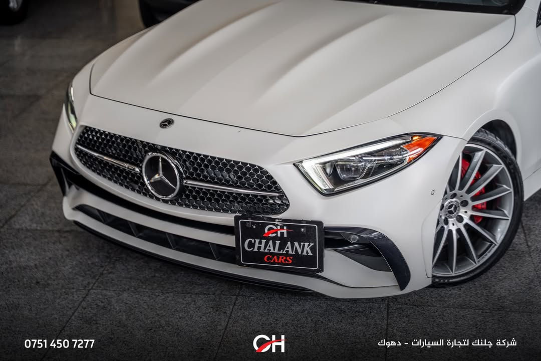 Mercedes-Benz CLS450 4MATIC

السنة: 2022
الممشى: 63,000 كم
الحالة: USA
الحالة الخارجية: بابان مصبوغان
الموقع: دهوك

المحرك ونظام الدفع:

* محرك 6 سلندر خطي 3.0 لتر Turbo
* نظام Mild Hybrid EQ Boost
* القوة: 362 حصان
* العزم: 500 نيوتن متر
* ناقل حركة أوتوماتيك 9 سرعات 9G-TRONIC
* نظام دفع 4MATIC
* تسارع 0–100 كم/س: حوالي 4.8 ثوانٍ

المواصفات:

* شاشة MBUX
* عدادات رقمية
* Apple CarPlay + Android Auto
* كاميرا خلفية
* حساسات أمامية وخلفية
* مقاعد جلد
* مقاعد أمامية كهربائية مع ذاكرة
* تدفئة المقاعد
* فتحة سقف
* Ambient Lighting
* دخول وتشغيل ذكي
* مصابيح LED
* جنوط ألمنيوم
* أنظمة أمان ومساعدة السائق

📞 ***********
شركة جلنك وليد صبري – دهوك

#Chalank_cars_duhok

نص مكتوب في الصور:
- *********** CH شركة چلنك لتجارة السيارات - دهوك