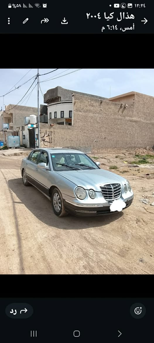 سلام عليكم للبيع كيا امانتي موديل ٢٠٠٤ سياره جاهزه سنويه ل٣٠ 
مراوس او بيع حسب القناعه السعر ٣٠ ورقه مكاني فلوجه الهاتف ***********
