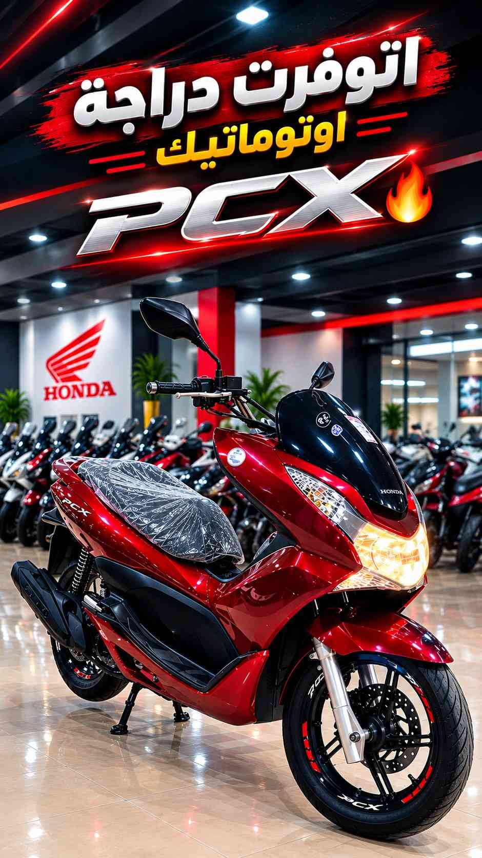 🔥 اتوفرت دراجة PCX الاوتوماتيك 😳🔥

🏍️ موديل 2014
🔑 حساسين تشغيل
📱 شاشة إلكترونية
⚡ ممشى قليل جداً
🚀 نظام التشغيل نوزل
💰 قسط شهري 146 ألف فقط

✨ دراجة قوية وعملية وبمواصفات مميزة جداً …
📞 للاستفسار: ***********
📩 أو راسلونا عبر الصفحة
📍 العنوان: ديالى – بعقوبة – خلف الأسواق المركزية 

لا تفوّت الفرصة… PCX متوفرة الآن!

نص مكتوب في الصور:
- اتوفرت دراجة اوتوماتيك PCX