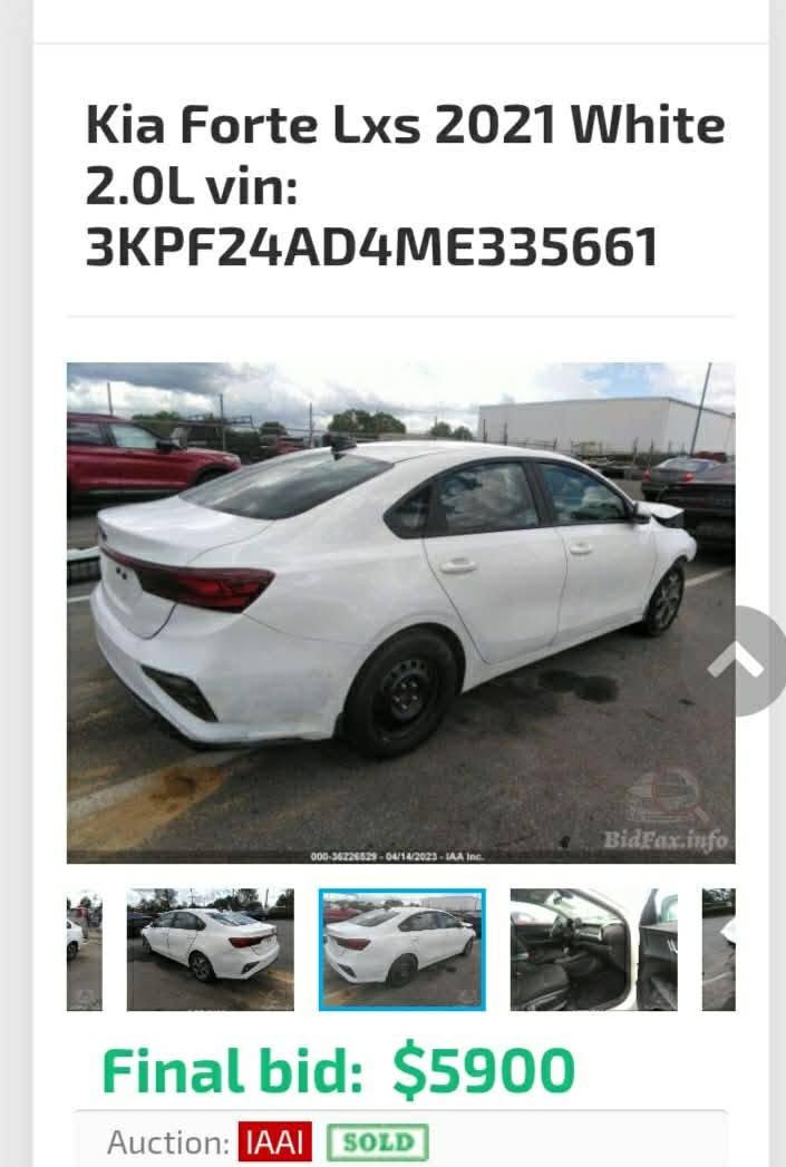فورتي موديل ٢١
مكينه ٢٠٠٠
ماشيه ٦٠ ميل
السعر ١٢٨
واسط العزيزيه
***********

نص مكتوب في الصور:
- المنشورات
- كروب فورتي وارد امريكي
- طرشي ومخللات المذاق الشهير · ٤٣ د · 👤
- سلام عليكم
- سونار موجود بل داخل
- سياره خير من الله
- ٣+
- Kia Forte... bidfax.info Free bid history copart and iaai » Kia » Forte » Kia Forte Lxs 2021 White 2.0L vin: 3KPF24AD4ME335661 Kia Forte Lxs 2021 White 2.0L vin: 3KPF24AD4ME335661 000-36226529-04/14/2023 - IAA Inc. BidFax.info Final bid: $5900 Auction: IAAI SOLD
- Kia Forte Lxs 2021 White 2.0L vin: 3KPF24AD4ME335661 Final bid: $5900 Auction: IAAI SOLD
- BidCars 2020 KIA Forte, FE | 3KPF24AD4LE245070 | Bid قد تكون الصور محمية بموجب حقوق النشر. مزيد من المعلومات حفظ مشاركة BIDCARs 2021 KIA Forte, Lxs | BidCars 3KPF24AD4ME335661, carcheck.by النشاط الإشعارات بحث الصفحة الرئيسية
- 6:11
- كروب فورتي سيراتو العراق
- ضهر النسر . 8 س .
- سلام عليكم سيارة للبيع
- سيارة للبيع فورتي 2021 رقم اربيل
- سيارة ماشية 51 الف سيارة شخصية ما اشتغل بيها تكسي
- مكانها العزيزية للاستفسار اكثر الاتصال *********** واتساب
- 2
- 5
- الأكثر ملاءمة
- هاشم المشايخي . 6 س . بواسطة الكاتب
- السعر ممكن
- 1
- رد
- اكتب تعليقًا عامًا...