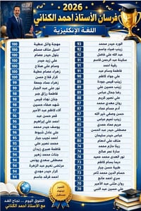 دورة شتوية • اللغة الانكليزية • الأستاذ أحمد الكناني