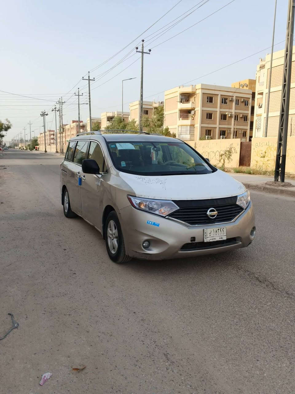 سياره نيسان كويست مديل 2012 وارد امريكي سياره مكفوله من الضربة القويه والكلبه والكص والصبغ العام وصبغ الحزام والعيب الشرعي
مواصفاتها 
7راكب سياحي 
مكينه 6سلندر 3500
بصمه 
كشنات كهربائي 
ويل كب 
منضومة زنون 
بلوجكترات زنون 
شاشه تاب 
بيبان سلايد جهتين 
جنطه شفط
ماشيه 126
يدات نيكل 
تبريد 3قطع
سياره جاهزه رقم بغداد مشروع وطني تحويل ثاني يوم سعره 100 مكانه ذي قار المركز 
***********

