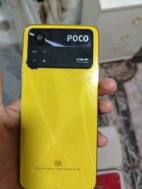 جهاز Poco x4 pro5g الجهاز كلشي مابي نضيف فقط الضهر بي كسور بسيطة السعر...