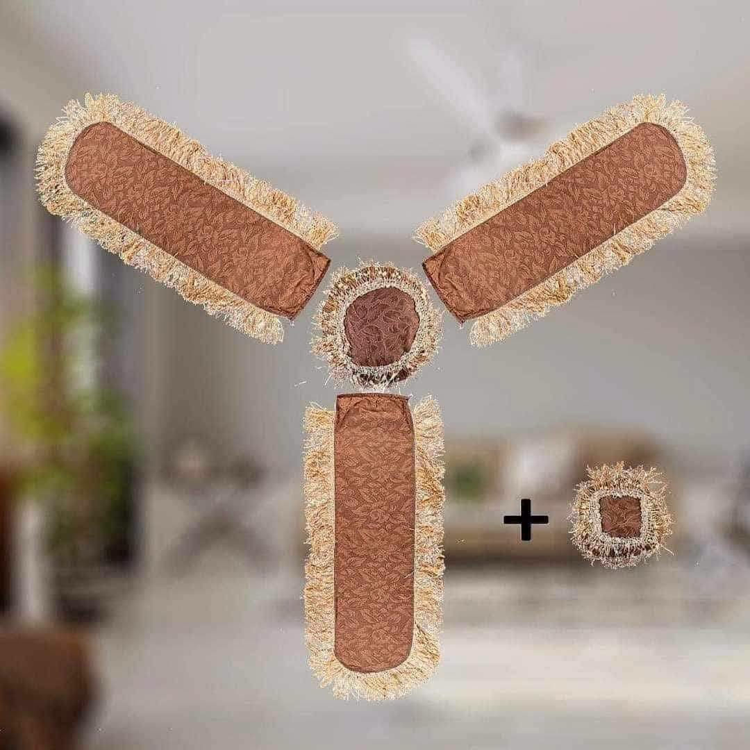غلاف مروحة • ٥ قطع • تول أصلي