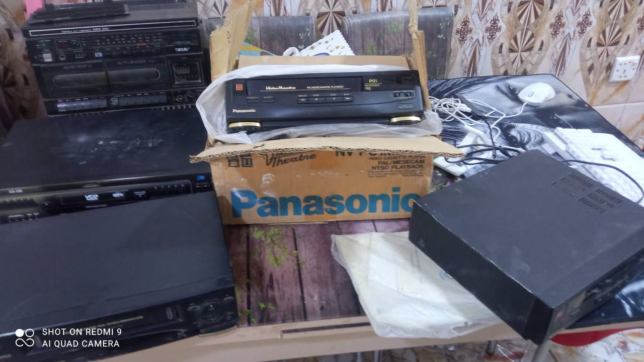 *💰للبيع💰*
أجهزة فيديو ناشيونال باناسونيك وفيليبس سي دي سوبرسني وراديو مسجل دبل كاسيت. وراديو مختلف الماركات ومثرامة لحم باناسونيك صناعة يابانية للاستفسار الاتصال
على الرقم ***********
