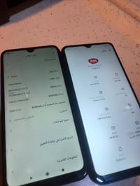 جهازين للبيع مبدل بيهن شاشات أصلية . نظيفات شبه الجديد جهاز ريدمي  NoT...