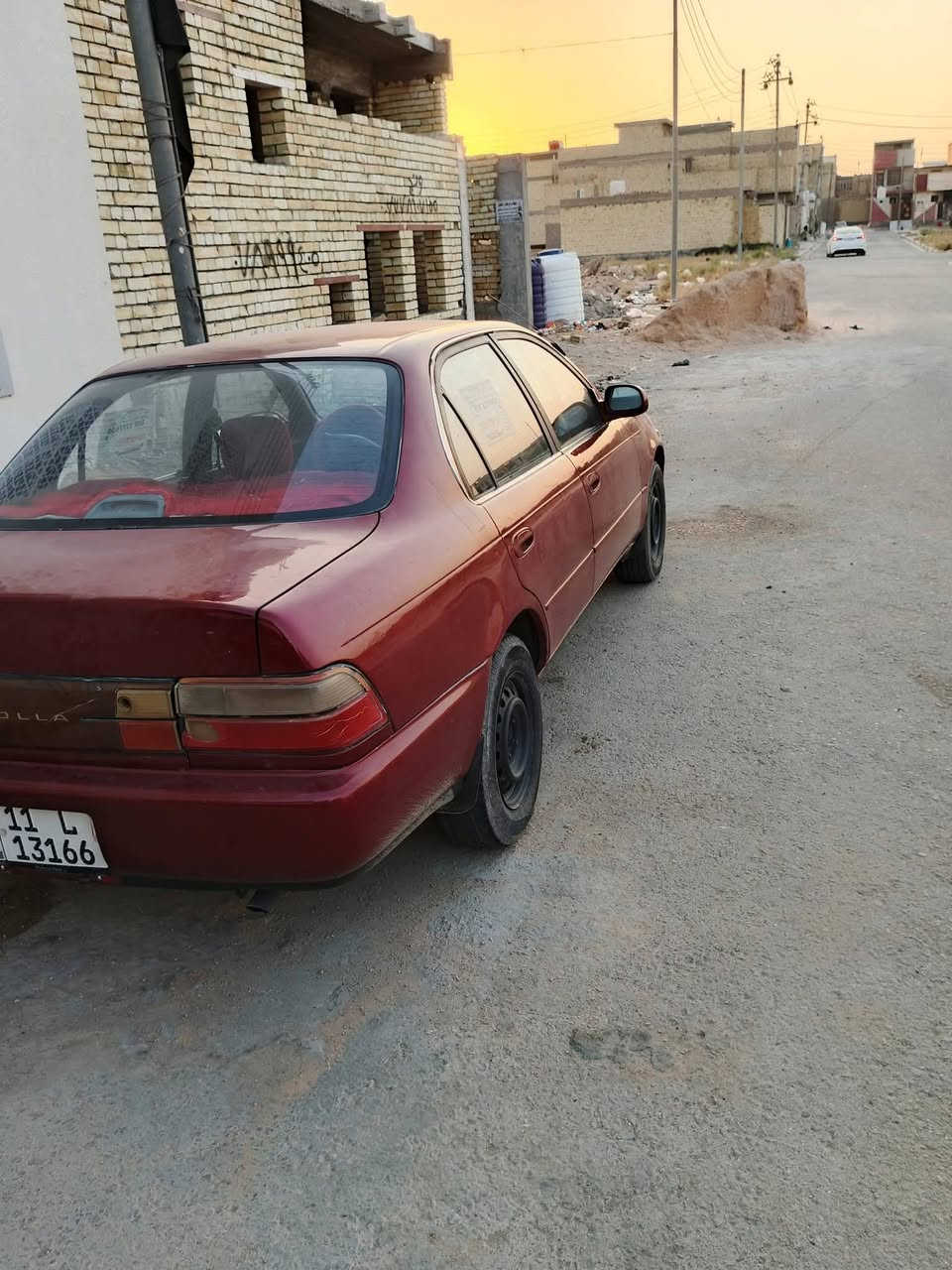 السلام عليكم كورلا 93 بغداد رقم دولي سنويه لحد 31 كير محرك شرط
كهربايات كلها شغاله فول لايت
زنون ثلجي زوج تاير امامي جديد سياره مكفوله لا حادث لا كلبه  صبغ جديد سياره جاهزه واذا اكو مراوس سمند نضيفه اراوس  السعر ٣٣ وبيه مجال للاستفسار الاتصال على الرقم  ‏‪***********‬‏مكان السياره كربلاء
