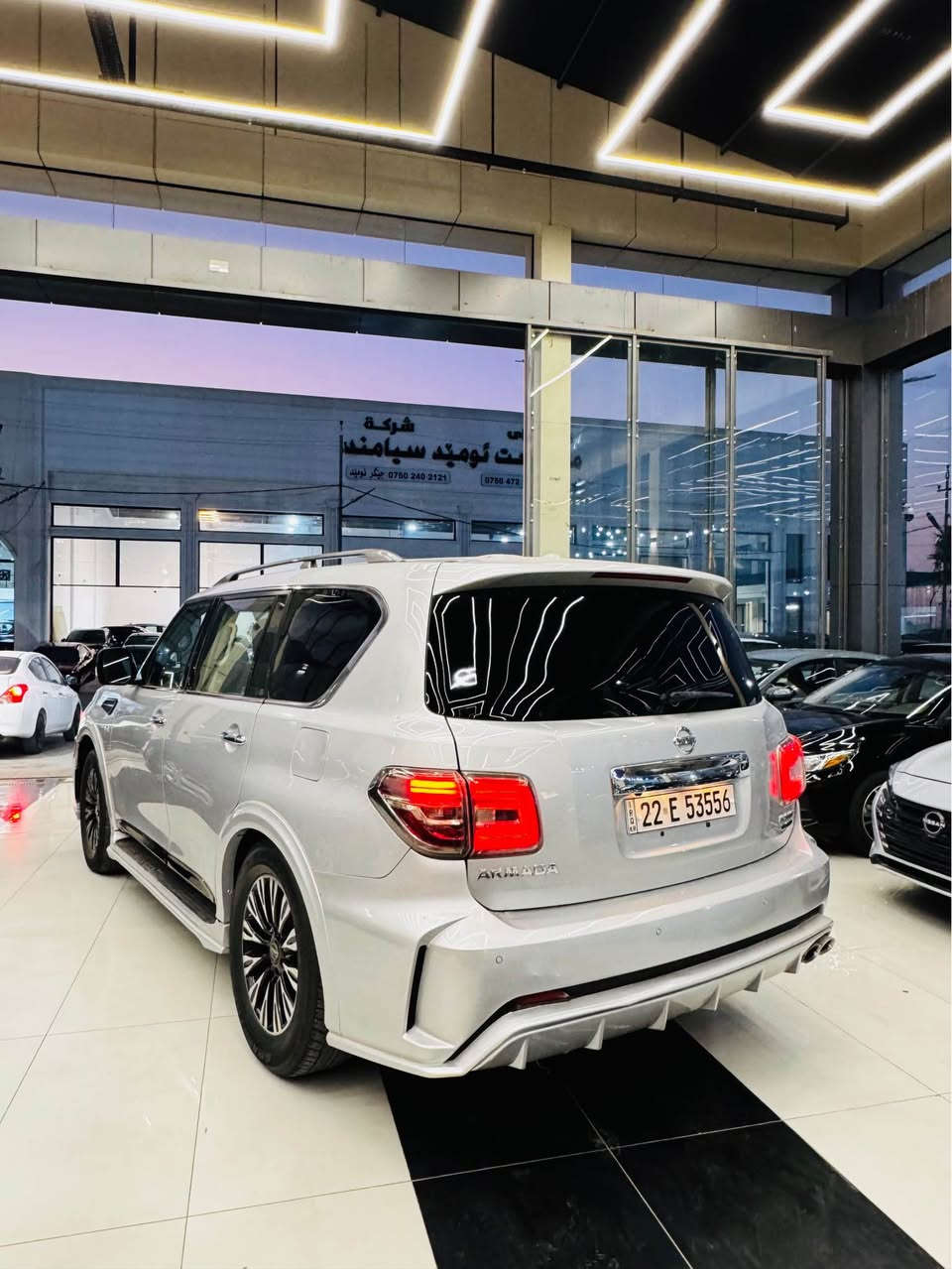 nissan armada 2017 
سةيارةكي زور جوان بي مةسروف 
بةس بونيد سبوخة جاملخ بيلاد گوراوة 
بي ژوري ارباك بةس سوكان سيستةمة 
كير و مةكينةو هةموو شتيكي بةشةرتة 
مةكينةي نةكرايتةوة 
مواسةفات / كوشن شامو بسمة شاشة حساس فوليوم كوشن كارةبايي و زور مواسةفاتي تر تةنها سلايد نية
شوين هةولير 
سعر ١٨٧$ كةميك مةجال 
Ⓜ️*********** كورك واتساب 
نيسان ارمادا ٢٠١٧ فول ماحدا سلايد 
سيارة بوند سبخ و جالخ بدل بيلادي بدون دواخل ارباك ستيرن واجع سيستم بيلادي 
كير محرك كهربائي كولها شرت مامفتوح شرت 
مكان سيارة اربيل معرض توربو كارس
سعر ١٨٧$ بي مجال شوية
Ⓜ️ ***********
كورك واتساب أربيل, العراق
