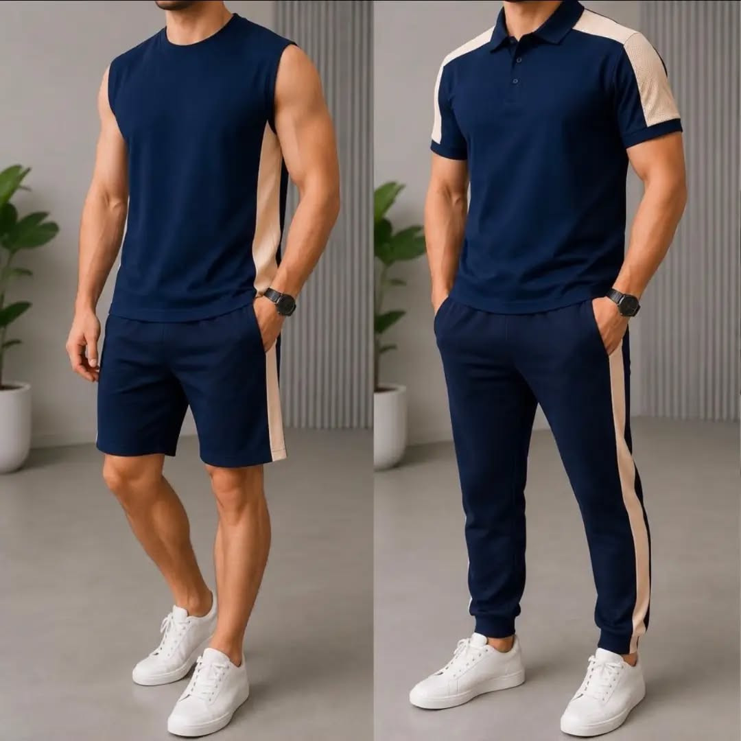 تراك قطن ليكرا • ٤ قطع • مقاسات M-XXXL