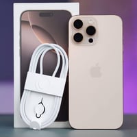 آيفون 16 برو ماكس • تيتانيوم صحراوي • ضمان ماستر