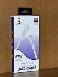 كيبلات JAKU • شحن سريع 67W-60W-6A-5A • نايلون مقوى 1م