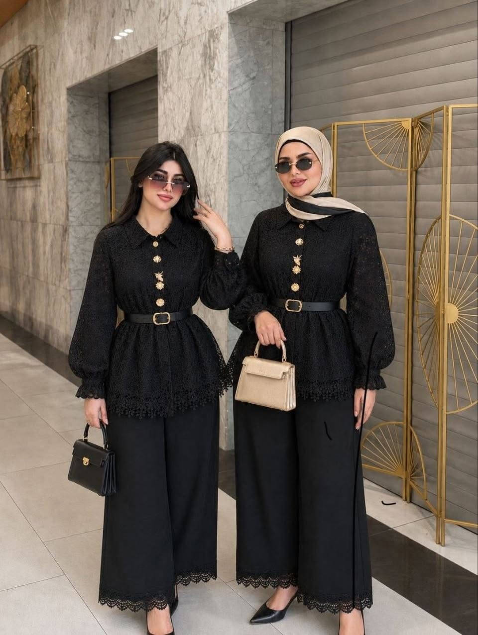 لاحجز واتساب ***********
طقم قطعتين❤‍🩹 
خامة كيبور مبطن
38-40-42-44-46-48
توصيل جميع المحفاظات العراق 🚙
