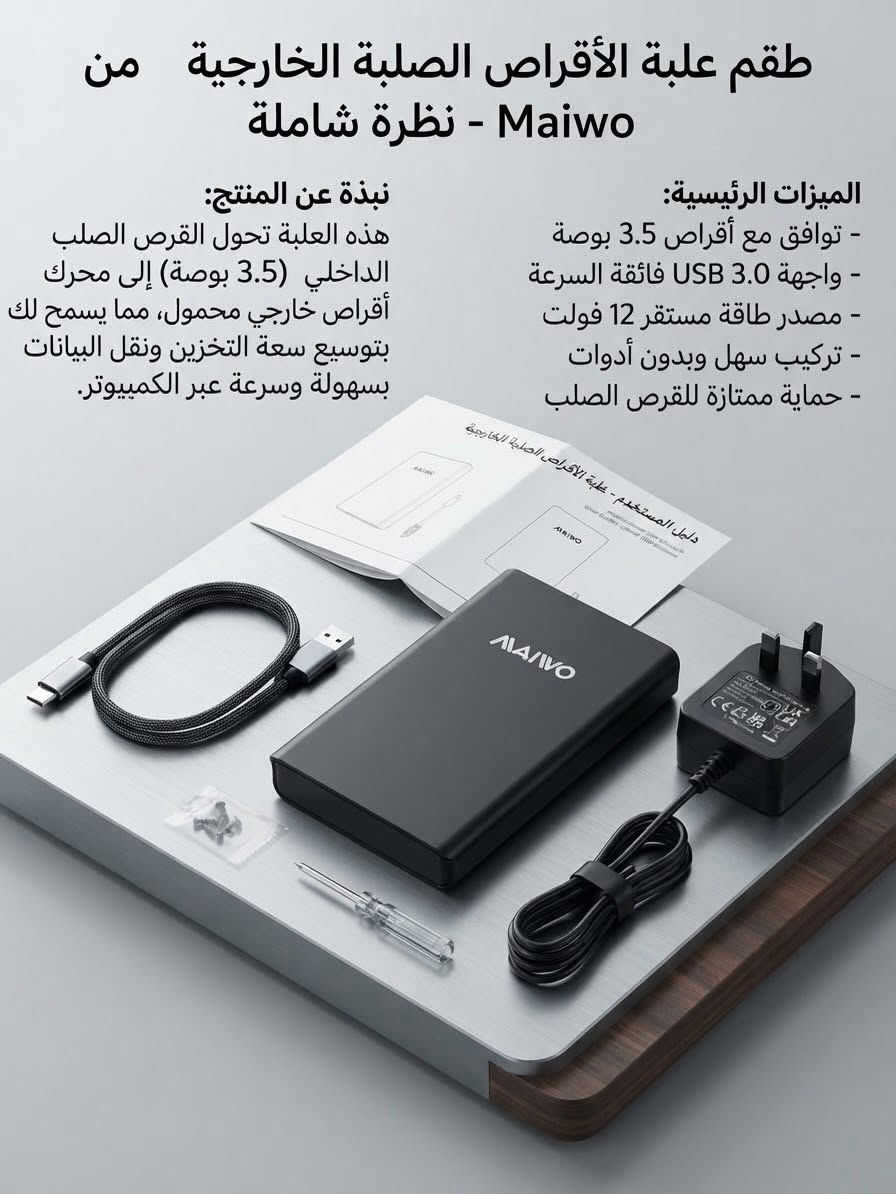 علبة هارد • ٣.٥ بوصة • USB 3.0