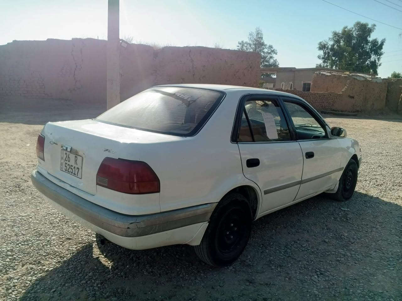 كورلا موديل 96
كير محرك صدر تاير كله شرط بدون صبغ فقط نص جاملغ 
السعر 40مع مجال شويه 
مكاني الحويجه قريه الكفاح 
‭***********‬
*********** كركوك, العراق
