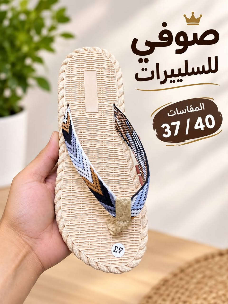 ✨ صوفي للسليبرات ✨

🩴 كل ما تحتاجه من السليبرات بمكان واحد 👌

🌸 متوفر سليبر نسائي
📏 القياسات: 37 – 40
🚚 تتوفر خدمة التوصي 🛵❤️

📍 بابل – المسيب – شارع البلدية
📞 ***********
📞 ***********

🌟 راحة وأناقة لكل الأذواق 🌟

نص مكتوب في الصور:
- صوفي للسليبيرات مقاس 37/40 سليبير نسائي راحة وأناقة لكل الأذواق ♡
- صوفي للسليبيرات المقاسات 37 / 40 جودة عالية خفيف ومريح تصاميم مميزة راحة وأناقة لكل الأذواق
- صوفي للسليبيرات المقاسات 37 / 40
