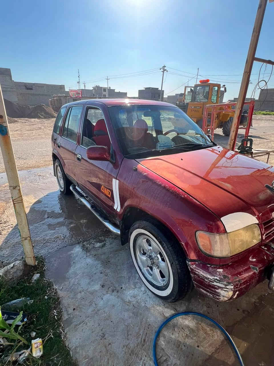 سلام عليكم كية سبورتج للبيع السيارة مديل 1994 4x4الكشر بي جراد مثل ما موضع بلصور السنوية لل 27  
السيارة خير من الله لا تنقيص ولا تبخير تخم تاير جديد السيارة مابيهة نواقص مال جناية السعر 38 وبيهة مجال حك الجية مكاني ديالى بعقوبة التحرير رقم الهاتف 
***********
