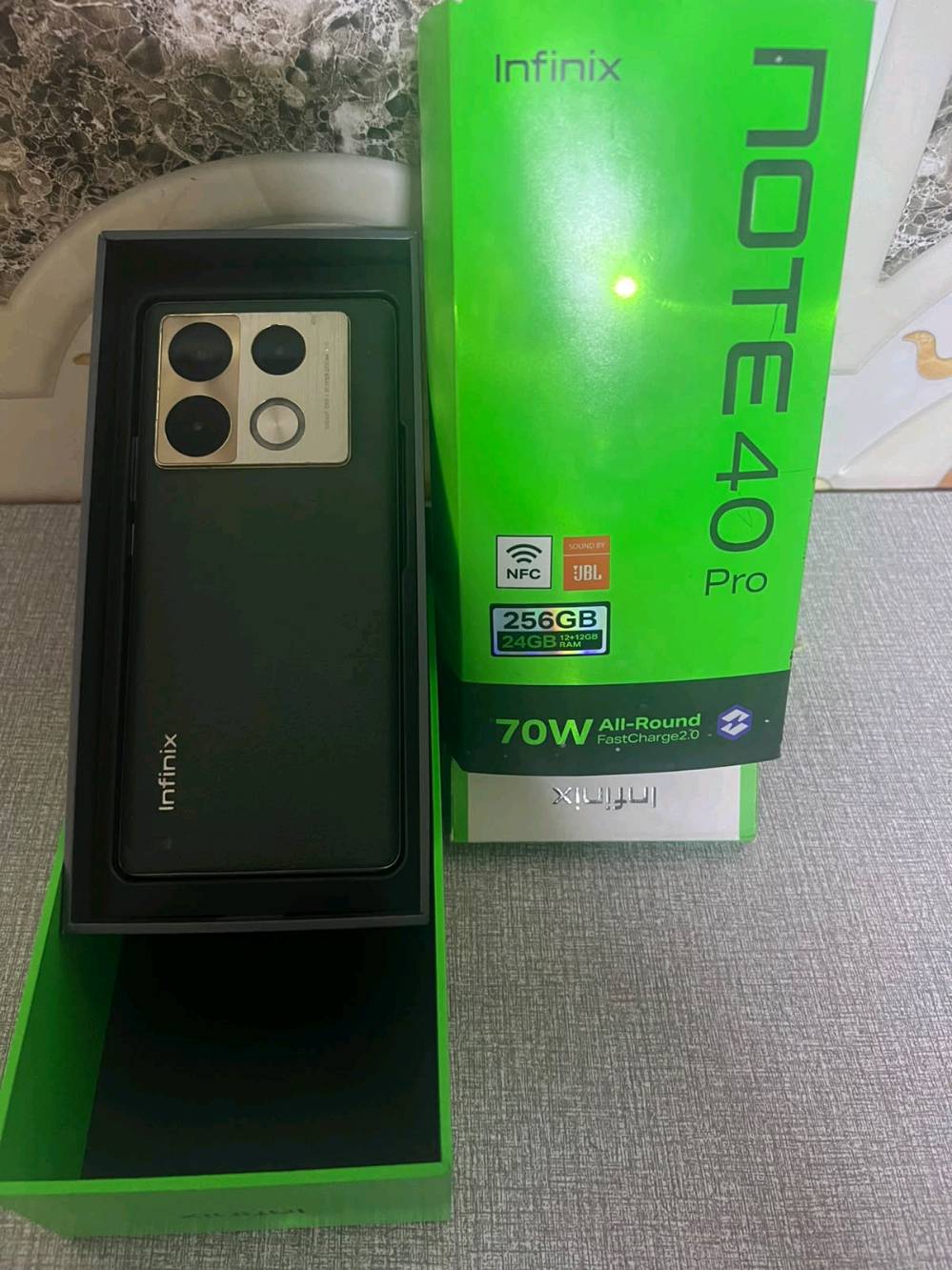 نوت 40 برو
Infinix Note 40 Pro 12/256GB
رام 24GB بالتوسعة 🔥
شحن 70W يشحن 50% بـ 16 دقيقة
كاميرا 108MP
السعر: 210 الف دينار
شحن ماك سيف 
فقط دون شاحنة
عنواني بغداد-مدينه الصدر
رقمي ‏‪***********‬‏
