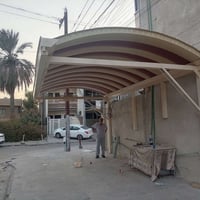 تم بعون الله عمل سقيفه في منطقة العامريه ونشكر كادر مكتب الصادق اللسقا...