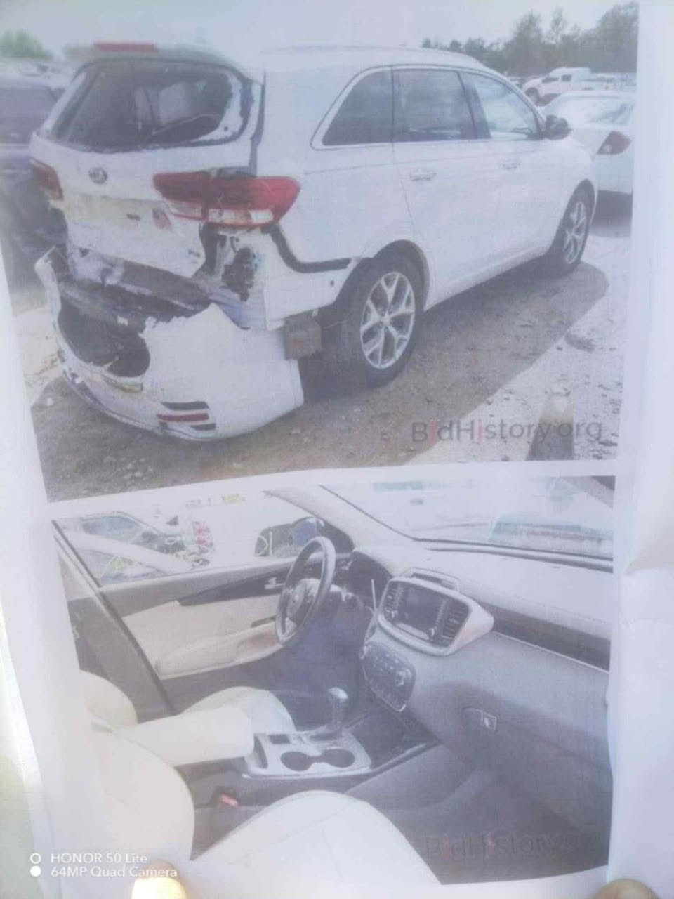 سورنتو امريكي موديل ٢٠١٦ فئة sx مواصفات فول بانوراما ٧ راكب كشنات جلد وكهرباء تبريد ٣ قطع وبعد بيها مواصفات حادثها قبق جنطه خفيف وصور الحادث والسونار مرفقه كير مكينه نظيفات تبريد منظومه جديده السياره بدون اي نقص جاهزه من كل النواحي ماشيه ١٤٧ رقم بغداد الجديد باسمي السعر ١٧٧ وبيها مجال عنوان بابل المسيب 
*********** 
# غير متواجد بالخاص المحاويل, بابل

نص مكتوب في الصور:
- BidHistory.org
- O HONOR 50 Lite
- 64MP Quad Camera
- برلين كار سونار برلين كار CAR معجون رصة بارد مفتوح خدوش صبغ رصعات + فتح تكحيل + رصعات تكحيل + رصعات + خدوش بارد + رصعات + خدوش زجاج غير مفحوص يوجد خدوش ورصعات وتكحيل اسم الفاحص : سجاد - *********** نخلي كامل المسؤولية و غير مسؤولين عن الكص وفحص الأماكن عديمة الرؤية والعيب الشرعي بعد انتهاء الفحص وتسليم التقرير للزبون والبائع يتحمل كافة المسؤولية بابل المحاويل قرب مجموعة النسيم للحديد مجاور غسل ابو علاء المسعودي *********** - ***********
