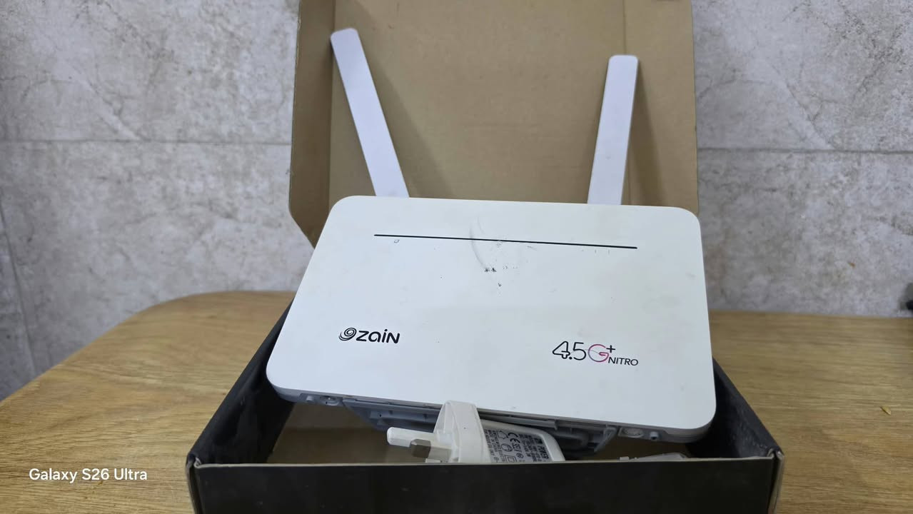 راوتر Zain 4.5G • غير مستخدم • شريحة SIM