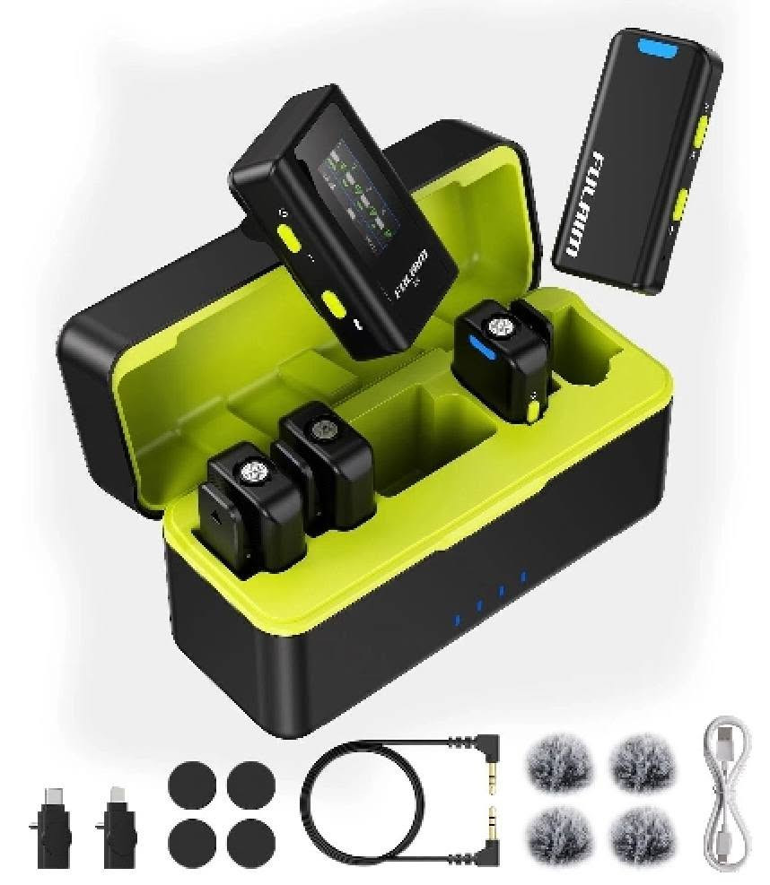 مايك حترافي جديد غير مستخدم للبيع يرهم للكامرة+ المبايل
السعر:160 الف

FULAIM X6 Pro Wireless Lavalier Microphones with 4 Transmitter
 رقم تواصل :***********
