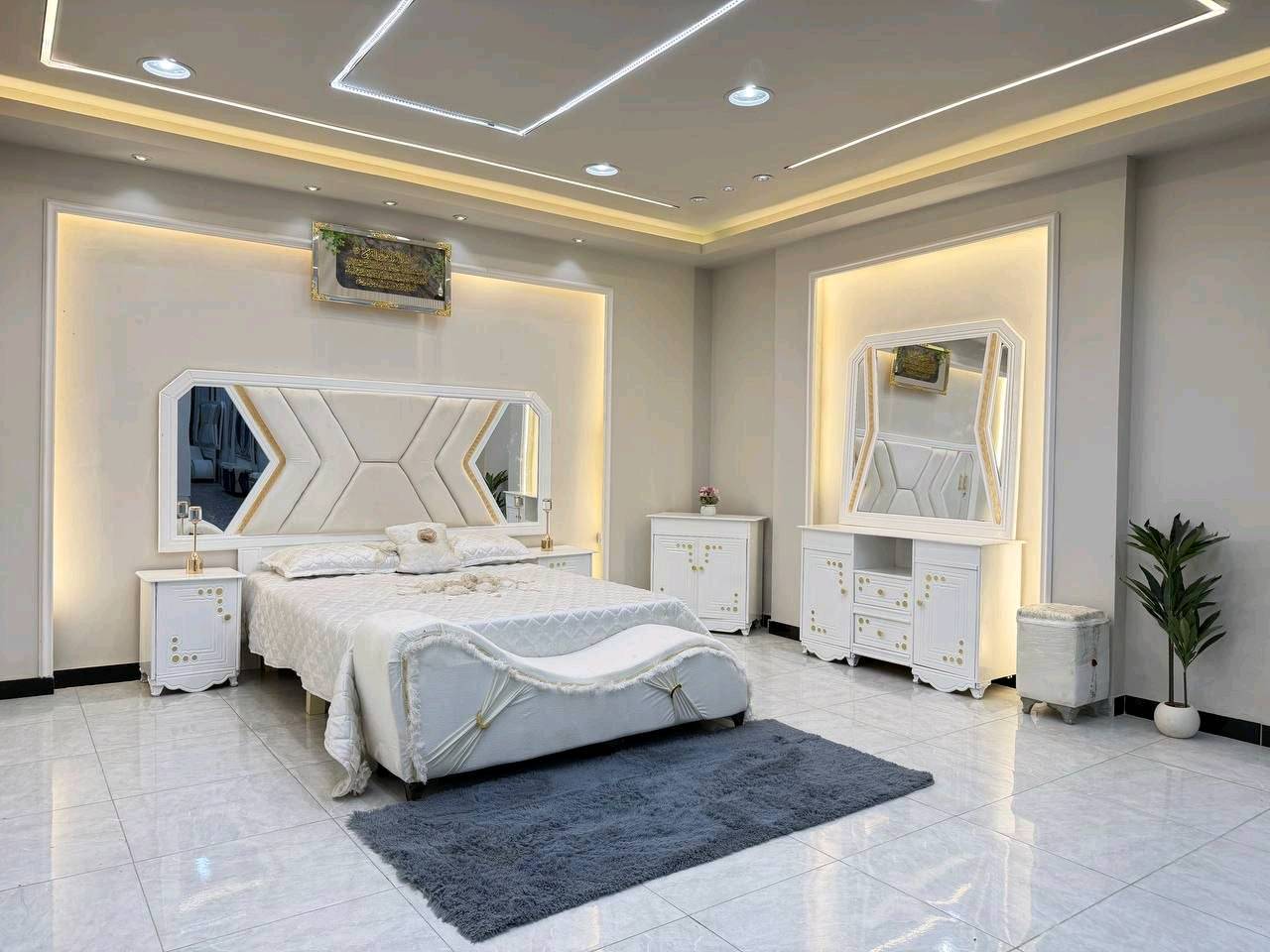 غرف نجاره عراقيه • ٨ قطع • سرير ٢٠٠×١٦٠