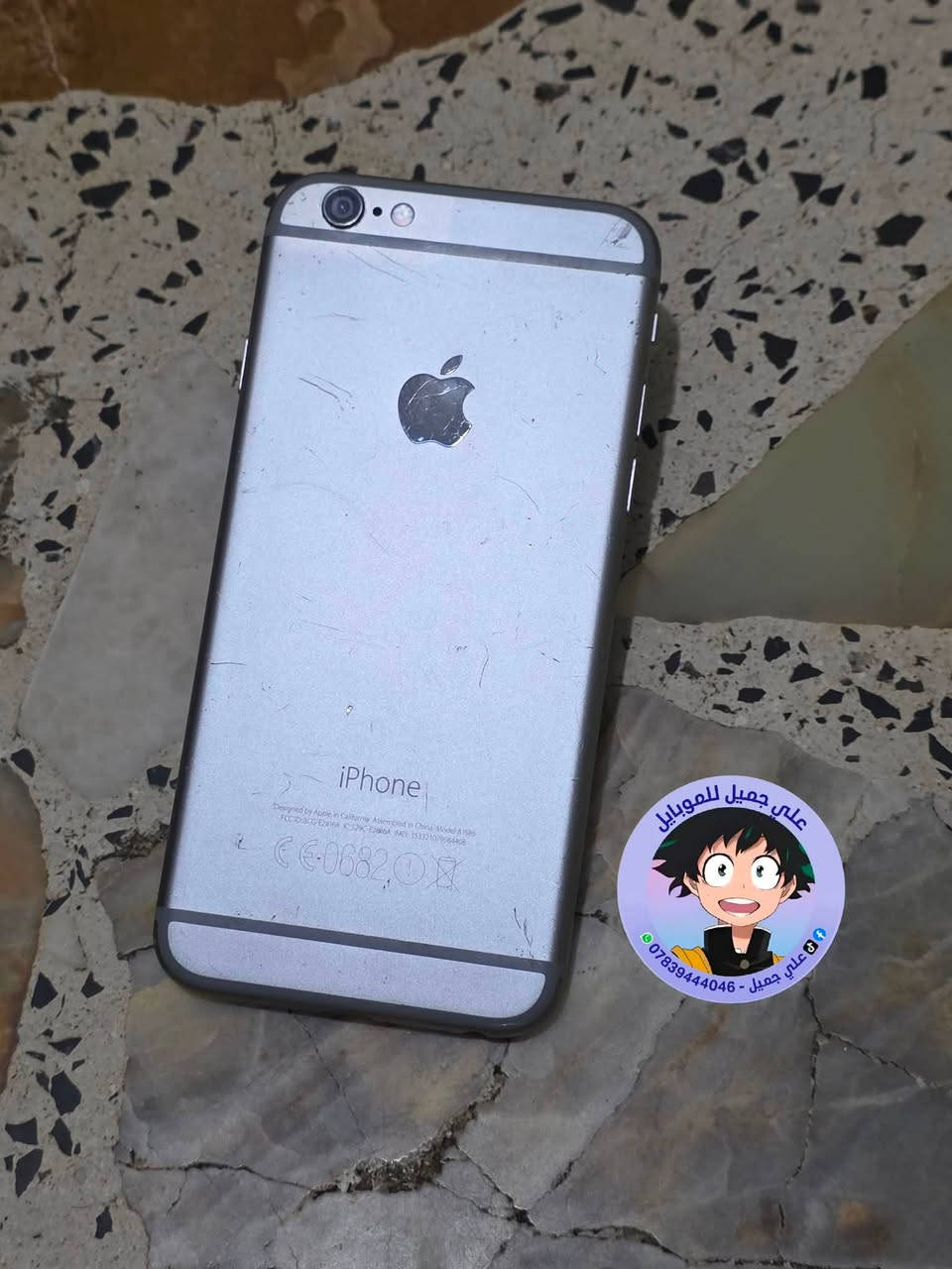 ☎️ واتساب 📞 !!! ***********
للبيع / موبايل ايفون 6g
ذاكره /  64
الموبايل مستشعر البصمه ما يشتغل ( الدكمة تشتغل ) 
الباقي شغال من كلشي 
بطاريه /  78 %

             🔥 السعر🔥 /    ٥٥      فقط

🚙 التوصيل مجاني لجميع محافظات العراق 🚙
