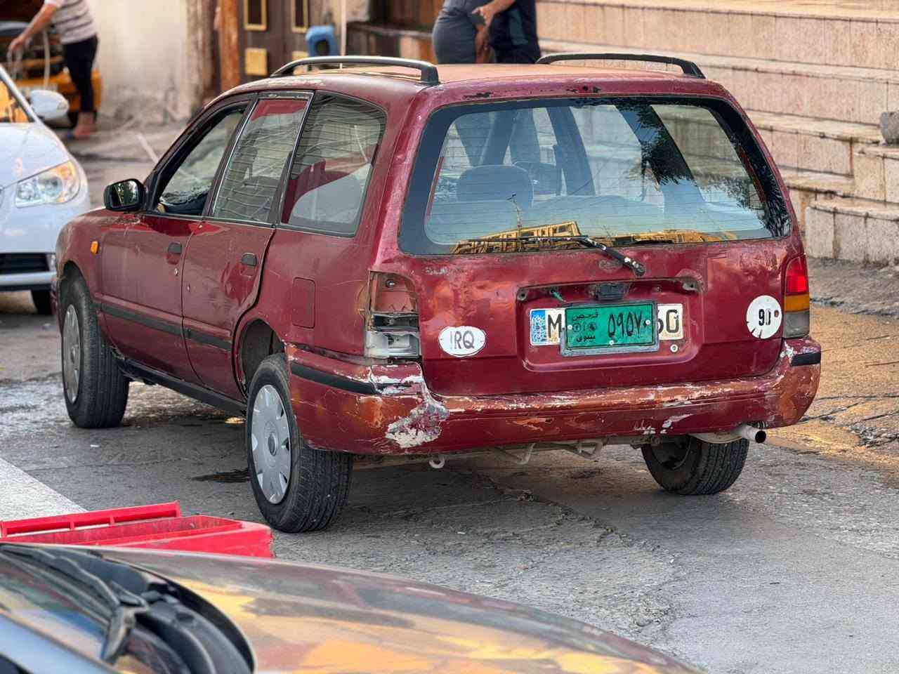 السلام عليكم ورحمة الله وبركاته
نيسان  موديل 1992

رقم نينوى   شرط التحويل

طخم تاير جديد
بدون ضرر السياره بلادي

صدر80%
محرك شرط لا صرف ولا نفخ وكير شرط 

سعر مناسب
 وبلاش 12 ورقه 

***********

***********

 مكان السيارة حي التحرير
