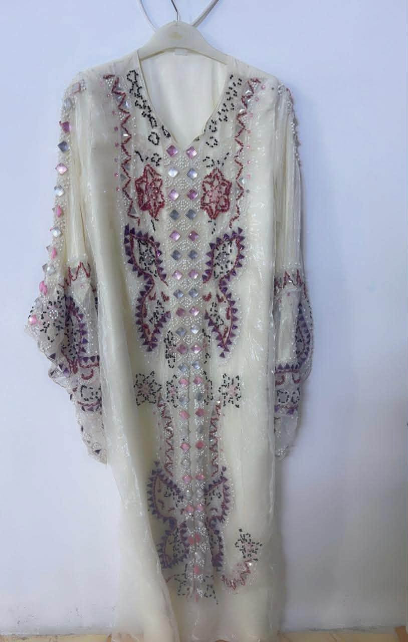اقفطان خليجي • تطريز يدوي • قياس XL