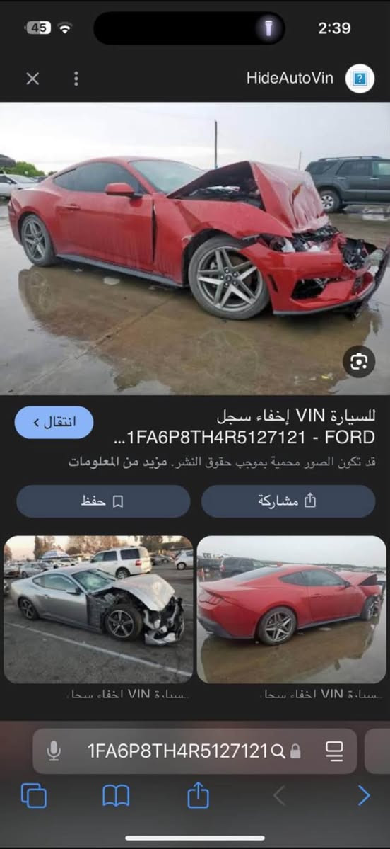 السلام عليكم للبيع او مراوس
موستنك 2024 ايكو السياره فول مواصفات للاخير حادثها موضح بلمنشور بدون اي دواخل لالغد ولاشاصي رقم اربيل باسمي 

*********** واتساب مكاني ديالى الخالص
