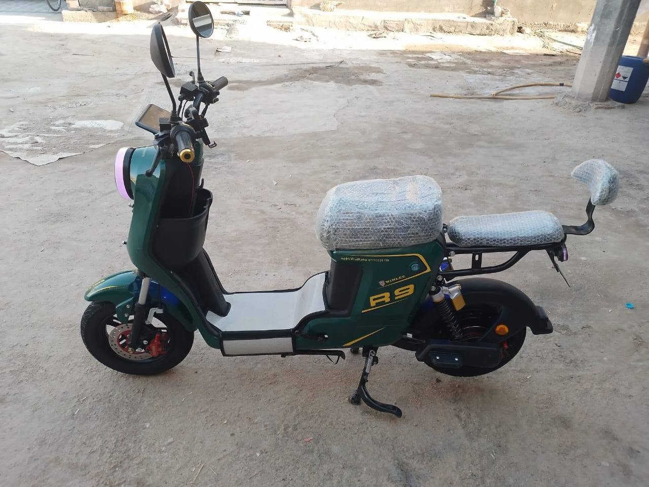 سلام عليكم دراجه شحن R9 للبيع مديل 25 السعر 350 وبيها مجال العنوان البصره الهارثه للإتصال ***********
