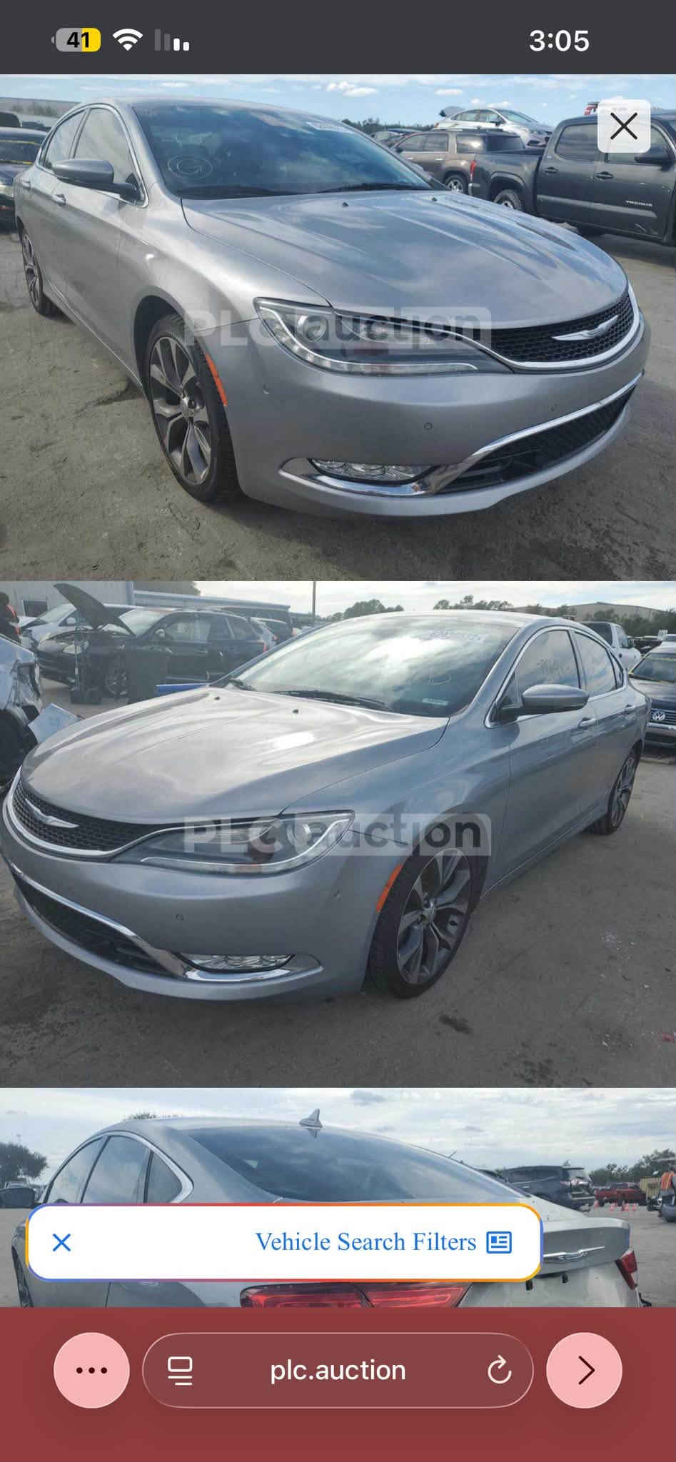 سلام عليكم c200 موديل 15 سنويه لل  2030 لون رصاصي حادثها هنا بالعراق جاملغ امامي مصبوغ ويعني قطعه وحده صبغ والبقيه بيهه بوارد شاصي سليم مكان السيارة بصرة مكينه كير نضيفات حداديه نص عمر مكينه 6 سلندر السعر 78
رقمي ***********

نص مكتوب في الصور:
- PLC auction Vehicle Search Filters plc.auction
- PLCauction Vehicle Search Filters plc.auction