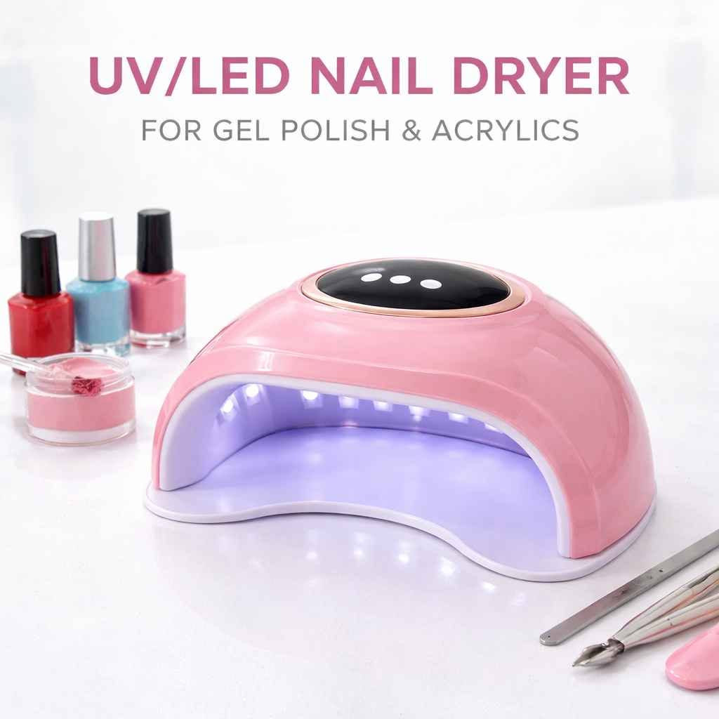 ✨💅 خلي لمعة أظافرك دايمًا جاهزة… وبكل أناقة!

مجفف الأظافر LED/UV اللي يخلي كل جلسة عناية كأنها صالون احترافي بالضبط!

⚡ يجفف بسرعة بثلاث سرعات: 30 ثانية، 60 ثانية، و99 ثانية مع استشعار تلقائي
🌞 ضوء لطيف يشبه ضوء الشمس… مريح للعين وما يأذي البشرة
💎 يحافظ على لون الجل بدون اصفرار، ويعطيك لمعة ثابتة وقت أطول
🏠 تصميم جميل ومناسب للبيت أو الصالون
🔆 متوفر بخيارات إضاءة مختلفة لتناسب كل احتياجاتك (12 – 18 – 30 LED)

معاه… كل جلسة أظافر تصير أسرع، أمان أكثر، ولمعة أحلى! 💖💫

يوجد توصيل للجميع محافظات العراق والتوصيل مجاني البصرة, العراق

نص مكتوب في الصور:
- NAIL POLISH / ACRYLIC DRYER
- CURING UV/LED LAMP FOR NAILS
- UV/LED NAIL DRYER FOR GEL POLISH & ACRYLICS