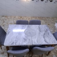 طاولة طعام • ٦ مقاعد • ينفتح ١٣٠-١٧٠