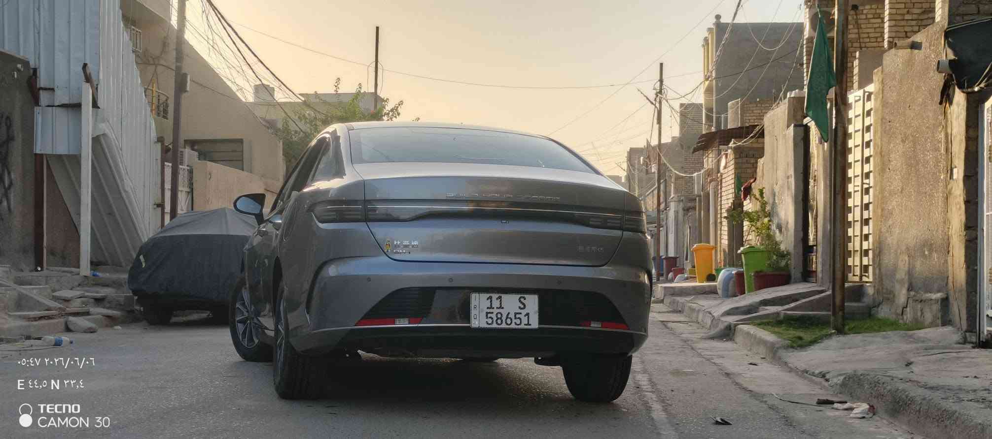 BYD DSTREYER 05
كفاله عامه سيارة لوك ماشيه 8000 
ما صارلهه هواي طالعه من الشركة 
ساره مال بيت ما تعبينه الله شاهد
بانزين محسن دهن امزويل 
مكانه بلديات شارع المرور 
ااسعر 21:500
الرقم ***********

نص مكتوب في الصور:
- ٠٦:٣٠ ٢٠٢٦/٠٦/٠٦
- بغداد, العراق
- TECNO
- CAMON 30
- TECNO CAMON 30
- ٠٦:٢٩ ٢٠٢٦/٠٦/٠٦
- بغداد، العراق
- ٠٦:٢٩ ٢٠٢٦/٠٦/٠٦ بغداد، العراق TECNO CAMON 30
- ٠٥:٤٧ ٢٠٢٦/٠٦/٠٦
- E ٤٤,٥ N ٣٣,٤
- ٠٥:٤٦ ٢٠٢٦/٠٦/٠٦