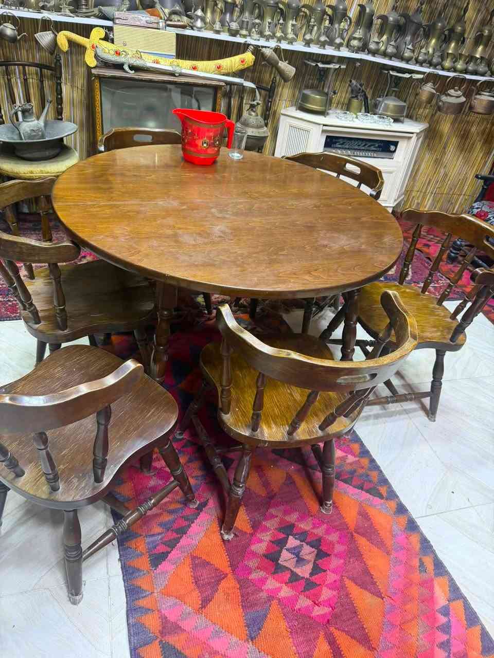 ميز طعام 6 كراسي فاترينه عدد 2 لبيع ***********
