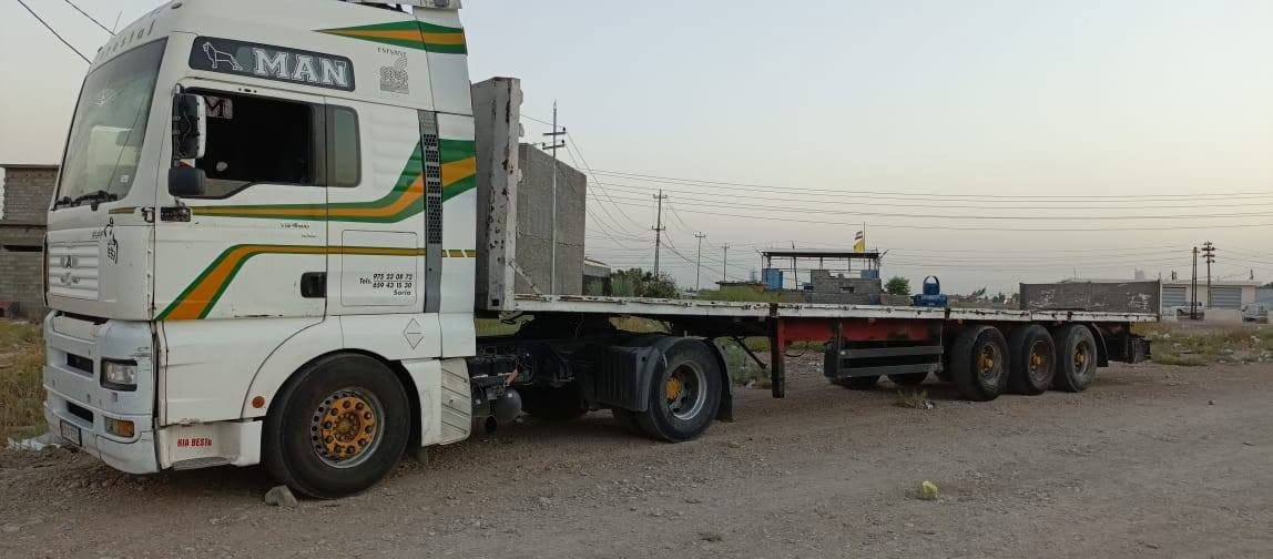 للبيع مان تيكه موديل 2002 راس وعربانه مربوط سنويه 29 تحويل مباشر سعر دفتر و15 وبيهة مجال مكاني ديالى تقاطع الوجيهيه رقم***********
