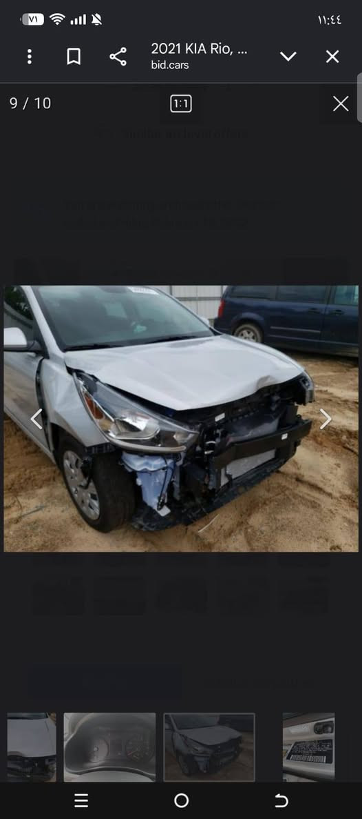 السلام عليكم كيا ريو للبيع موديل 21 ماشيه 62 السعر 105 @***********

نص مكتوب في الصور:
- 2021 KIA Rio, ... bid.cars
- 2021 KIA Rio, ...
- bid.cars
- 2 / 10
- 9 / 10
- أنت
- ٢٠٢٠/١٢/٢٦، ٦:٤٥ م
- رد