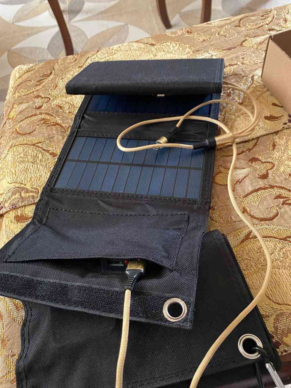 شاحن جوال • طاقة شمسية • منفذين USB