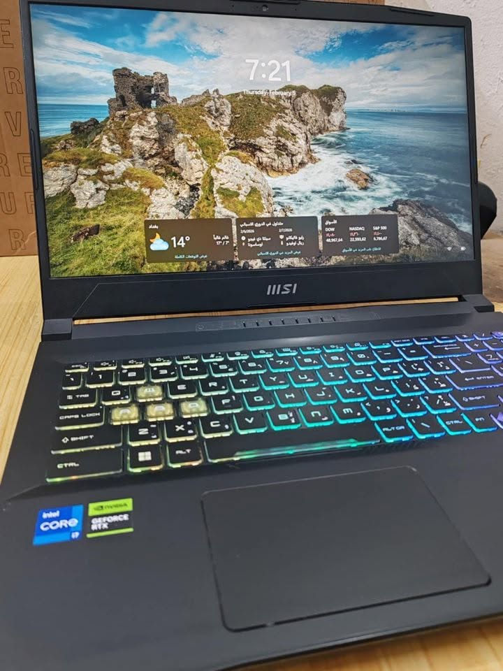 السلام عليكم حاسبه للبيع نضيفه جداحاسبهMSI

المواصفات
NVIDIA GeForce RTX 4050 :كارت الشاشة
Intel Core i7-13620H :المعالج
16GB DDR5-5200MHZ :الرامات
1TB NVMe SSD :التخزين
Windows 11 Home :النظام
FUIl HD (1920x1080), 144HZ, IPS-Level "15.6 :الشاشة
panel
السعر /مليون 195 بيها مجال بسيط
***********
