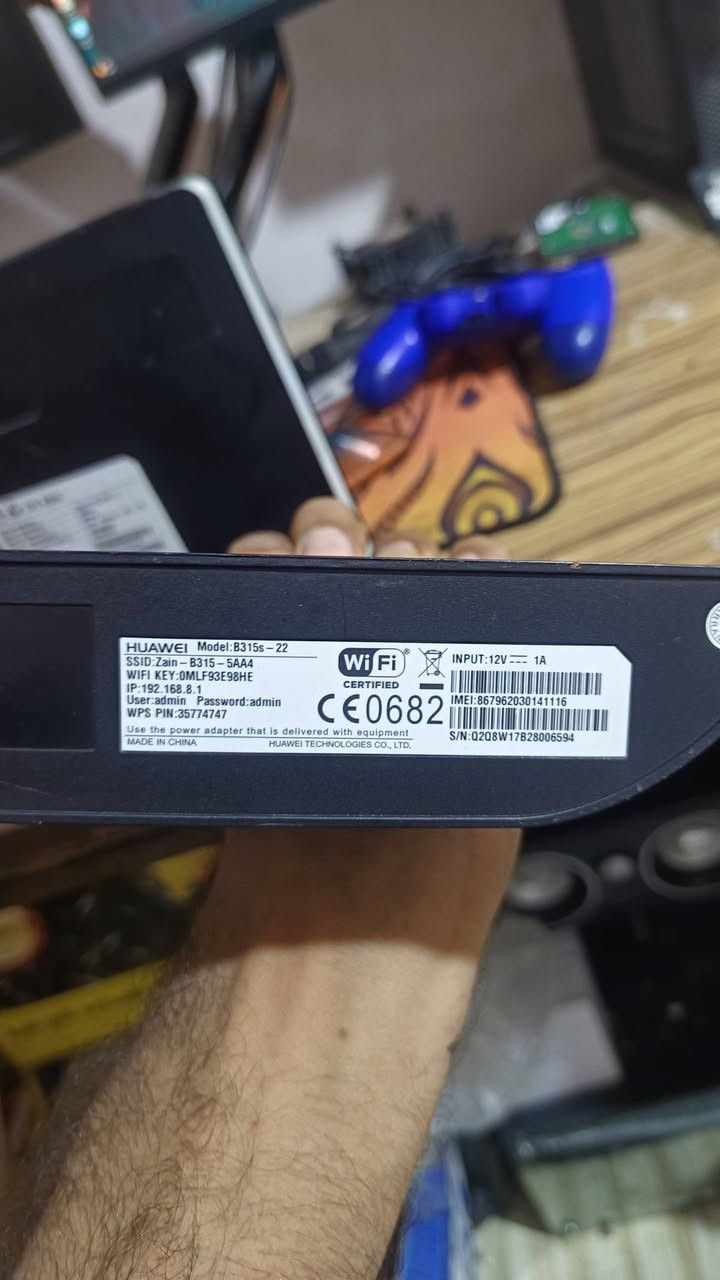 متوفر راوترات هواوي
شغالات بس جايات بدون شاحنه ولا اريل
سعر القطعه 25 الف
توصيل 5
HUAWEI B593
HUAWEI B315s-22
البصرة قضاء المدينة
***********

