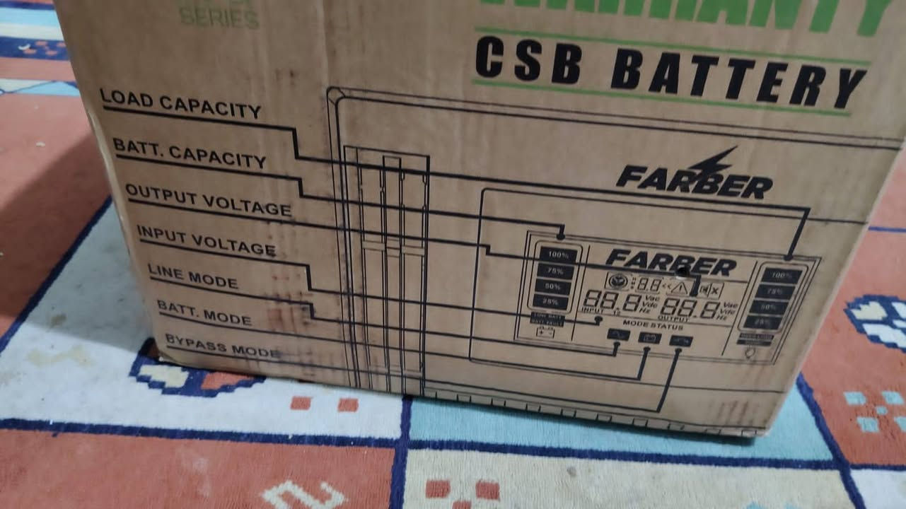 ⚠️Online UPS 1KVA يو بي اس اونلاين
قبل شهرين اخذته بطارياته فول جديدة موجود الوصل والكارتونه
سعره 260 الف وبي مجال 

للاستفسار اكثر الاتصال على الرقم ***********
